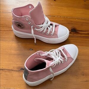 Converse Women's Pink Canvas High-Tops